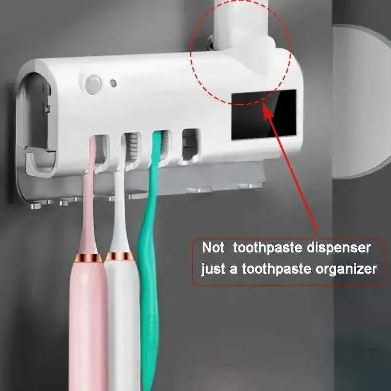 Contenedor de Cepillos Dentales - Con Esterilizador de Luz UV