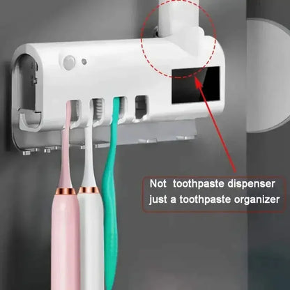 Contenedor de Cepillos Dentales - Con Esterilizador de Luz UV